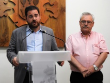 Presentación de actividades de la inauguración del nuevo césped del campo de fútbol municipal 'Jose Camacho'