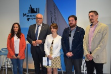 El alcalde asistió a la presentación del programa CapacitaTIC en Manzanares hace unos meses