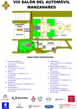 Plano y expositores del 8º Salón del Automóvil