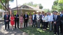 Visita de las autoridades al stand de Bankia en Fercam 2018