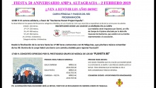 Cartel de la fiesta 50º aniversario del AMPA 'Altagracia'