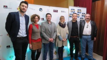 Autoridades presentes en la clausura del festival de cine ManzanaREC