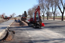 Obras en la red de abastecimiento de agua en Manzanares