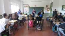 Presentación del carné VIP en el colegio San José