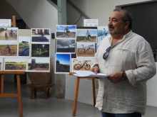 Miguel Ramírez, concejal de Movilidad, en la exposición de la primera edición