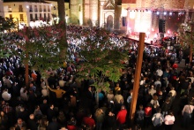 Concierto de Los Secretos en la plaza de Manzanares