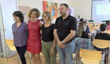 Apertura de las jornadas dirigidas a docentes con presencia de la concejala de Igualdad, Beatriz Labián, y del concejal de Educación, Juan López de Pablo