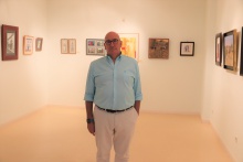 Francisco Contreras, de El Zaque, en la exposición