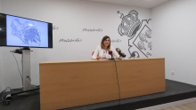 Isabel Díaz-Benito en rueda de prensa