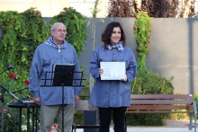 Gemma de la Fuente recibió el reconocimiento al Ayuntamiento