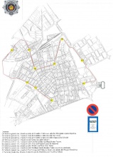 Plano con la nueva ruta del bus escolar