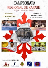 Cartel del Campeonato Regional de Karate en Manzanares