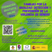 Curso 'Familias por la igualdad, detección y prevención de la violencia de género'