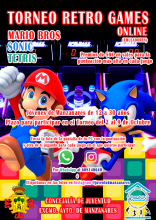 Cartel del torneo retro games online