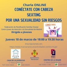 Charla online 'Conéctate con cabeza - Sexting, por una sexualidad sin riesgos'