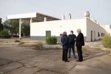 Visita de Julián Nieva y Rubén Sobrino a la estación de autobuses