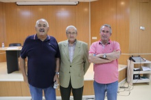 Diego Gallego, Pepe Villegas y Miguel Márquez, tres generaciones de porteros del Manzanares CF