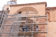 Visita a las obras de rehabilitación de la iglesia de la Asunción