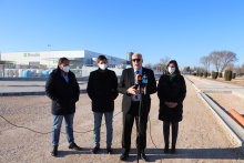 Nieva visitó las obras junto a Pablo Camacho (concejal de Empleo), Manuel José Palacios (concejal de Promoción Económica) e Isabel Díaz-Benito (concejala de Obras)