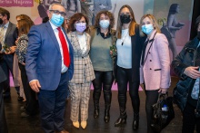 Carmen Calvo fue otra de las galardonadas en el acto institucional del 8M
