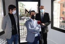 Intervención del odontólogo José Antonio Ruiz Sillero durante la inauguración