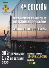 Cartel de la 4ª Feria de Vehículos Industriales de Ocasión
