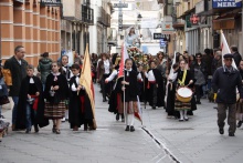 Imagen de la procesión de 2020 camino de la iglesia de la Asunción