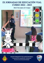 Cartel de las IX Jornadas de Educación Vial
