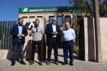 Visita de Julián Nieva y Pablo Camacho a Mercomancha