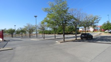 Parking de la pista de atletismo en las inmediaciones del Manzanares Arena