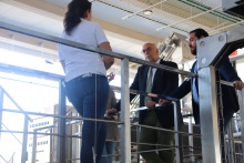 Visita Julián Nieva y Pablo Camacho planta procesado Grupo IberoPistacho 