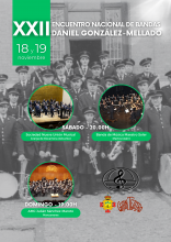 Cartel del XXII encuentro nacional de bandas 'Daniel González-Mellado'