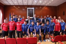 Recepción en el Ayuntamiento al Quesos El Hidalgo Manzanares FS 2023-24