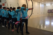Participantes en el campeonato del CD Arqueros de Manzanares