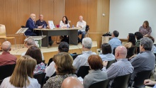 Manuel Peinado intervino en la presentación del libro