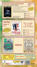 Programación Teatro Noviembre  Programación Teatro Noviembre