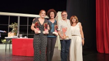 Miembros de Vogot con los galardones recibidos en Manzanares Miembros de Vogot con los galardones recibidos en Manzanares