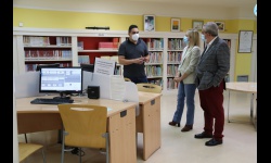 Punto de Inclusión Digital en la biblioteca