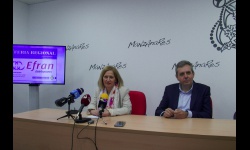 Antonia de la Chica y Eduardo García en la presentación de la feria