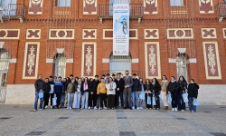 Alumando del IES Azuer en la primera visita guiada del pasado viernes