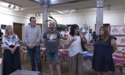 Inauguración de la exposición por Paqui de la Cruz