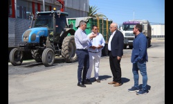 Visita de Julián Nieva y Pablo Camacho a la Cooperativa Jesús del Perdón-Bodegas Yuntero