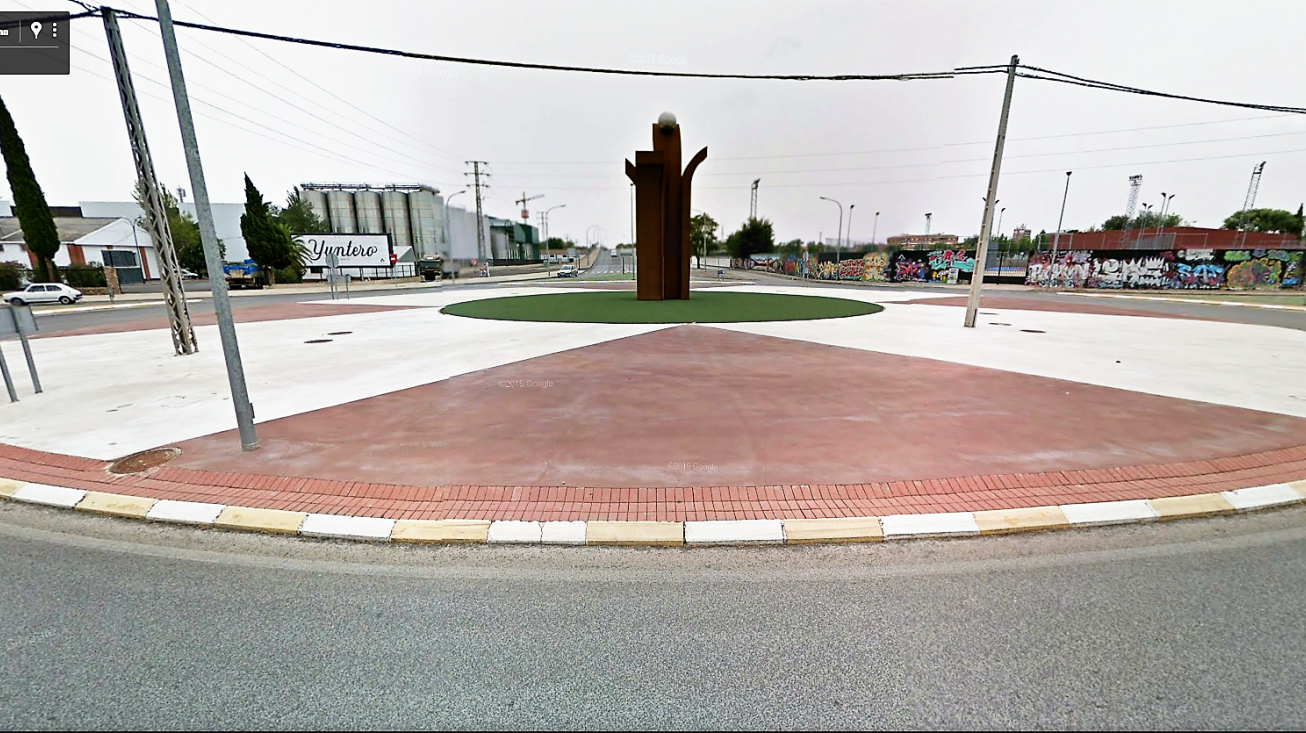 Glorieta que se reasfaltará en los próximos días