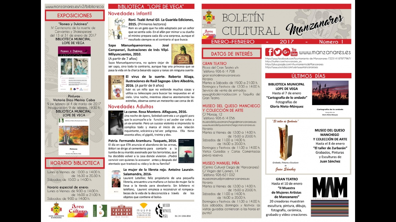 Boletín Cultural de Manzanares