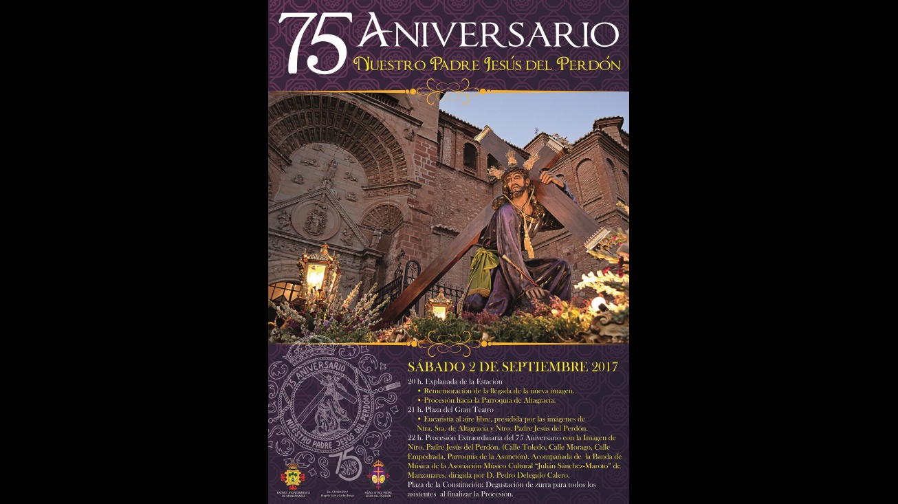 Cartel conmemorativo del 75 aniversario de la imagen