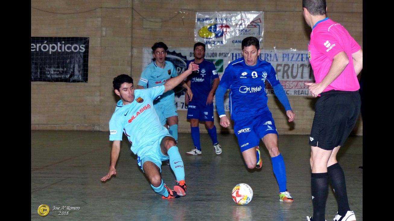 El Manzanares FS tumbó al Barcelona (foto: Manzanares en Imágenes)