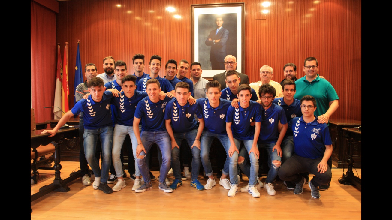 Recepción oficial al Manzanares CF Juvenil 