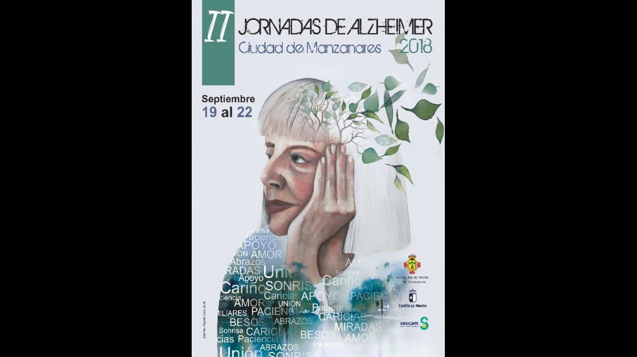 Cartel de las jornadas diseñado por Virginia Caro