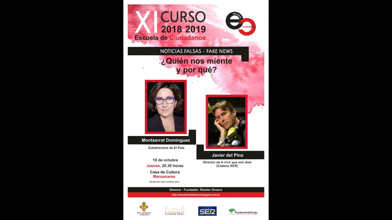 Cartel de la charla que abre el nuevo curso de la EC