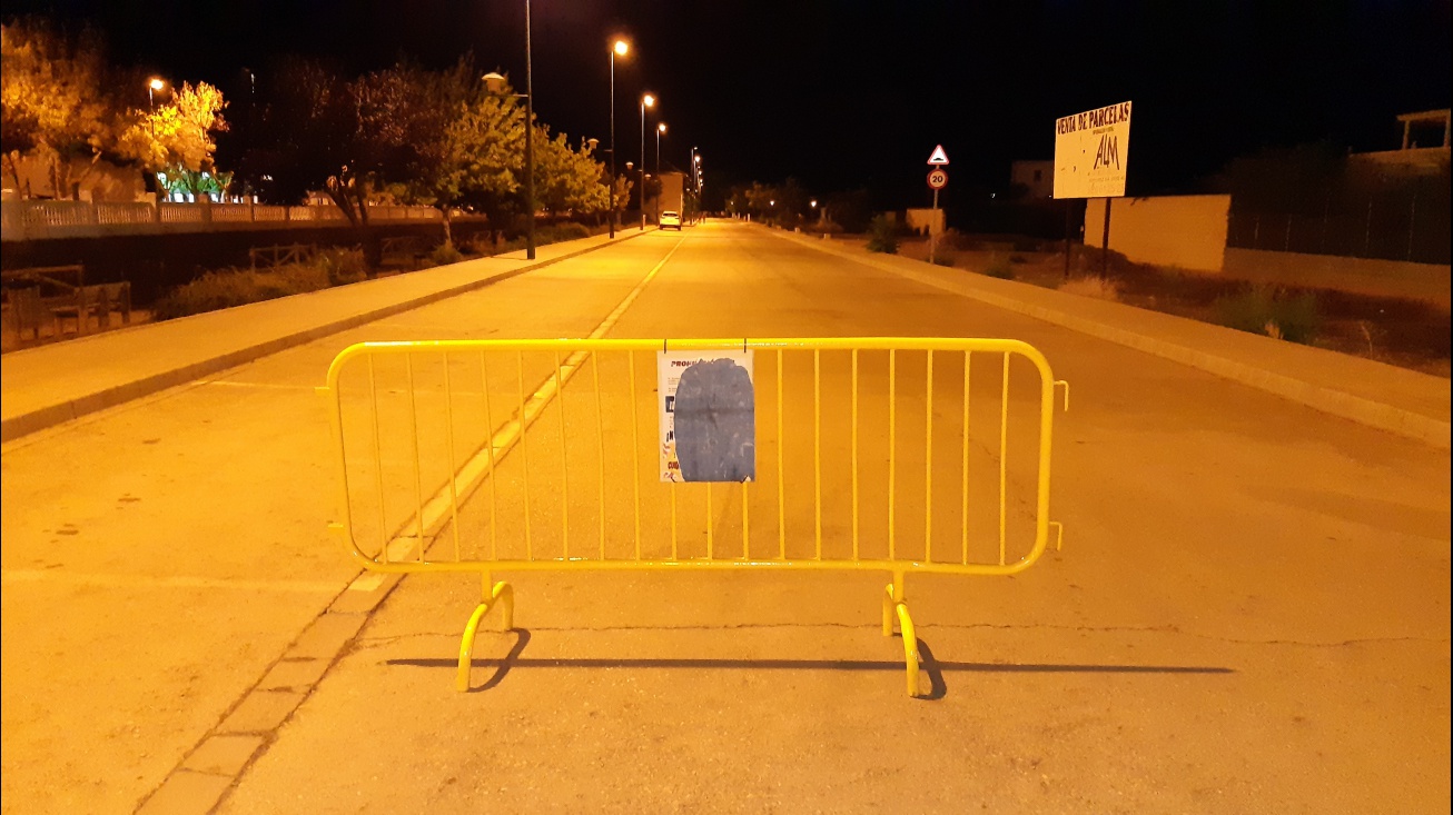 Calle Víctimas del Terrorismo el sábado a la una de la madrugada